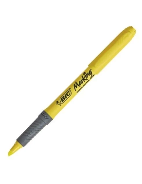 Rotulador Fluorescente  Bic highlighter grip amarillo