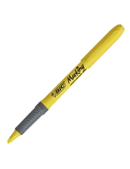 Rotulador Fluorescente  Bic highlighter grip amarillo