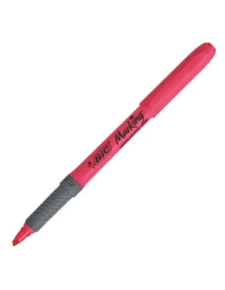 Rotulador Fluorescente  Bic highlighter grip rosa
