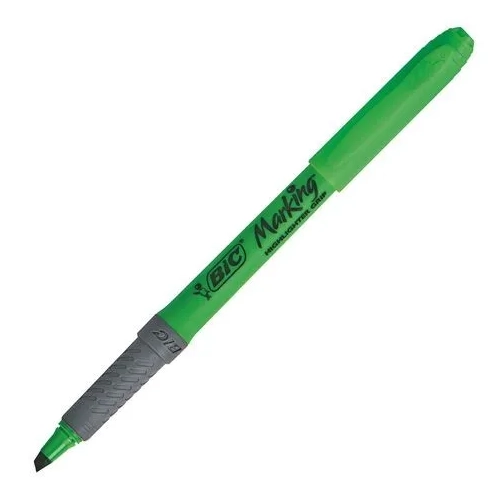 Rotulador Fluorescente  Bic highlighter grip verde