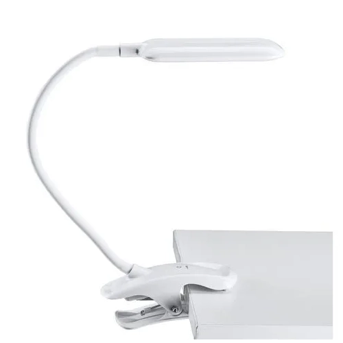 Lampara Led sobremesa con pinza Mikka blanca