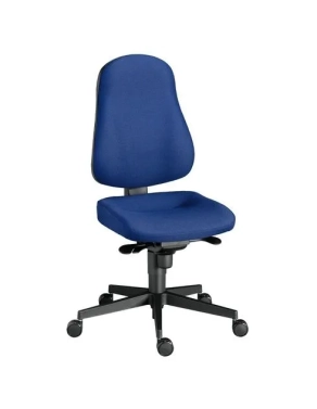 Silla oficina June sincro ergonómica ignifuga azul