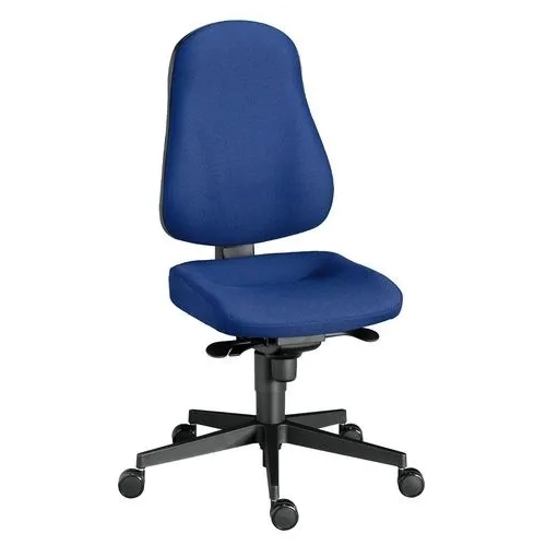 Silla oficina June sincro ergonómica ignifuga azul