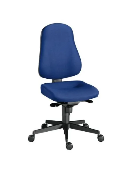 Silla oficina June sincro ergonómica ignifuga azul