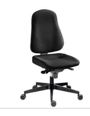 Silla oficina June sincro ignifuga negra