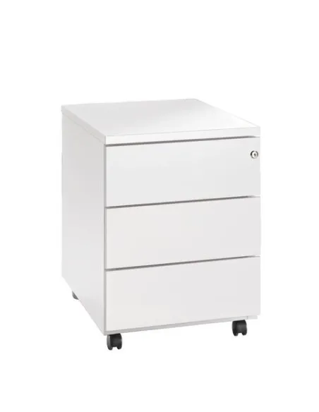 Cajonera metalica con ruedas JMB 3 cajones blanco