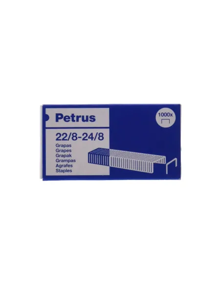 Caja 1000 grapas Petrus 22/8, 24/8