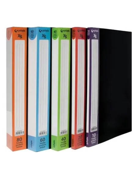 Carpeta 40 fundas A4 PP XS Grafoplas