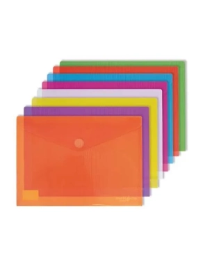 Pack 5 sobres polipropileno A3 cristal velcro