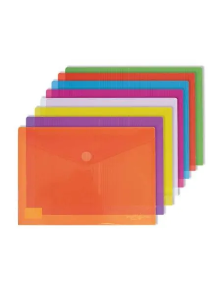 Pack 5 sobres polipropileno A3 cristal velcro