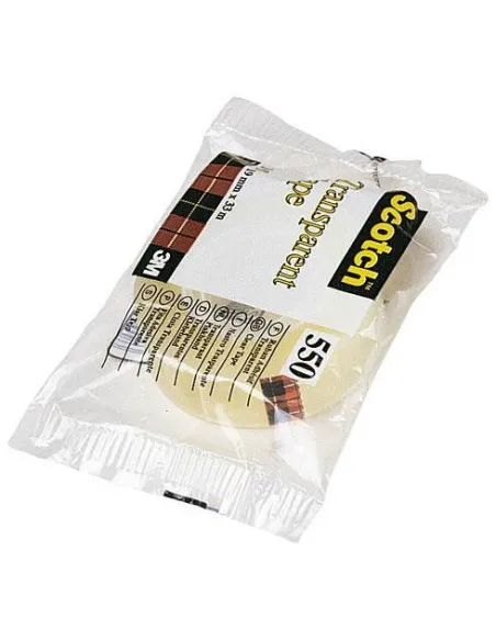Cinta adhesiva Scotch 550 transparente 19mmx33 metros