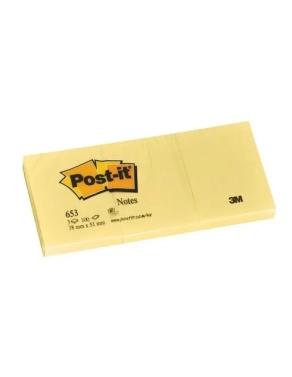 Bloc de notas adhesivas Post-it 38 x 51 amarillo liso
