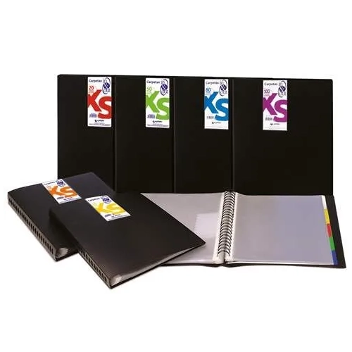 Carpeta 50 fundas IN-OUT XS negra Grafoplas