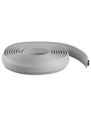 Regleta protegecables caucho  doble paso 9 m Gris