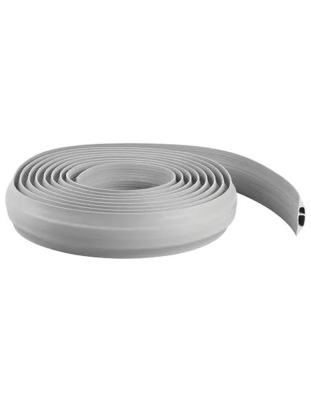 Regleta protegecables caucho  doble paso 9 m Gris