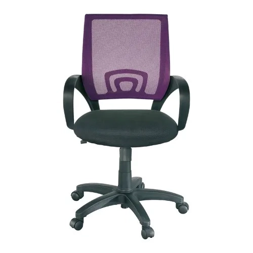 Silla con brazos respaldo malla Spring violeta