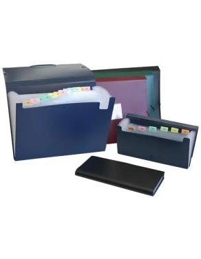 Acordeon fuelle polipropileno recibos azul