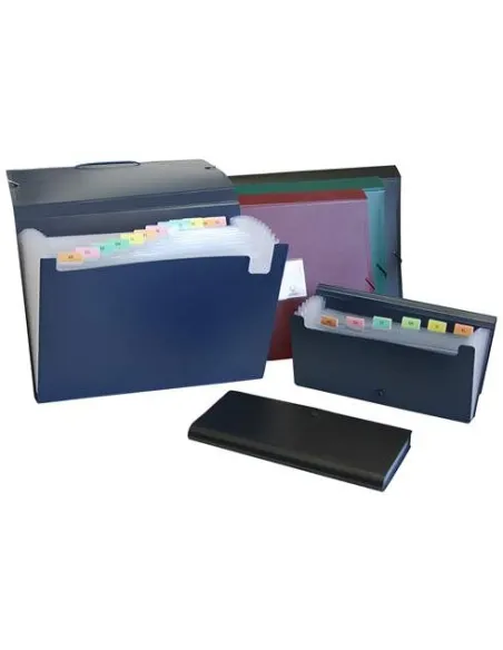 Acordeon fuelle polipropileno recibos azul