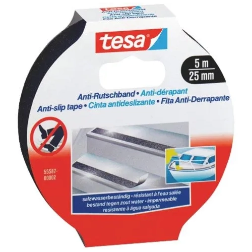 Cinta antideslizante negra 5mx25mm Tesa