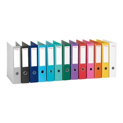 Archivador A4 estrecho forrado polipropileno colores surtidos