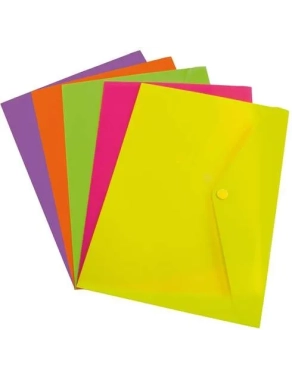 Pack 12 sobres polipropileno fluor folio rosa