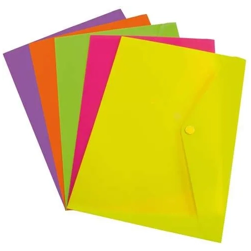 Pack 12 sobres polipropileno fluor folio verde