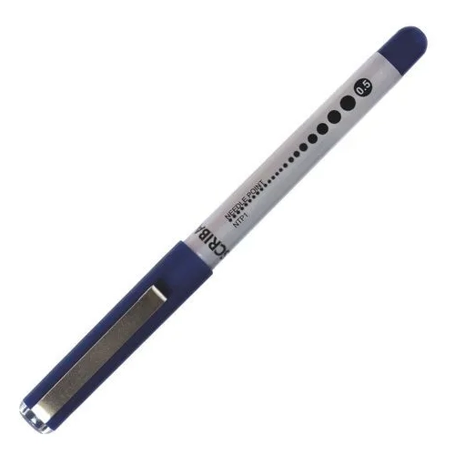 Roller tinta liquida punta aguja 0.5mm Scriba azul