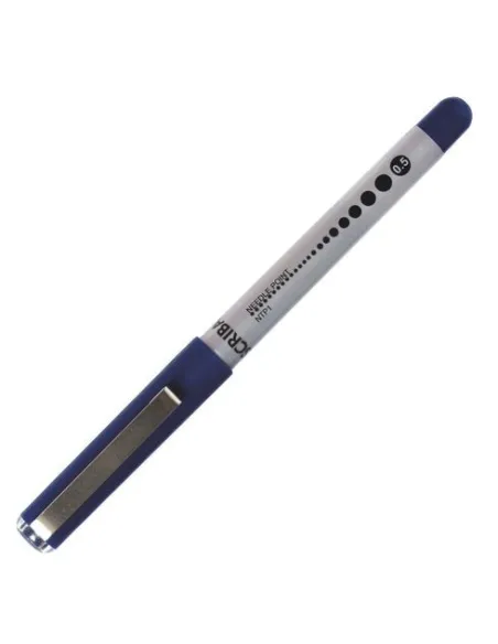 Roller tinta liquida punta aguja 0.5mm Scriba azul