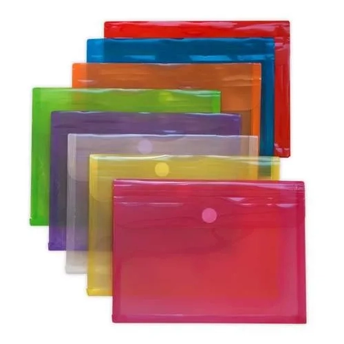 Pack 5 sobres polipropileno fuelle folio azul