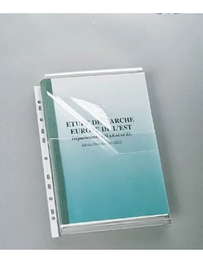 Bolsa 10 fundas con fuelles PVC solapa superior