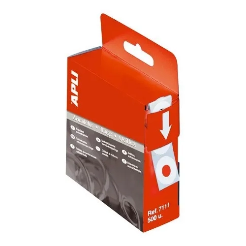 Etiqueta arandela traslucidas 500