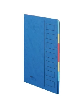 Clasificador 7 divisiones azul cartulina