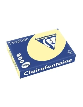 Papel A4 250 hojas 160gr amarillo canario Clairefontaine