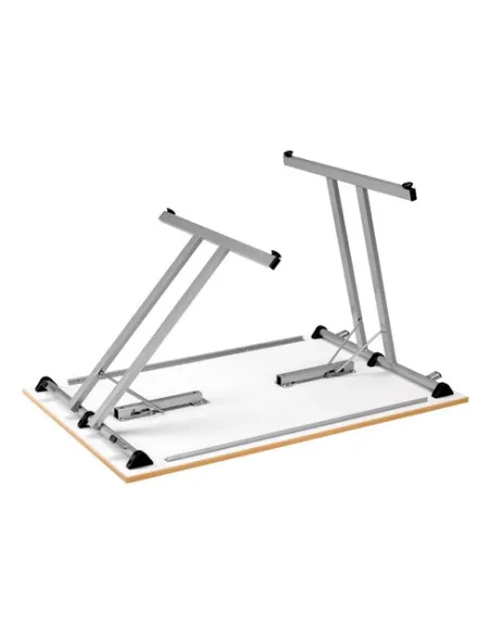 Mesa plegable apilable multiusos 120 x 80 Haya patas negras