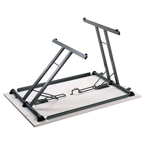 Mesa plegable apilable multiusos 120 x 80cm Gris patas gris.