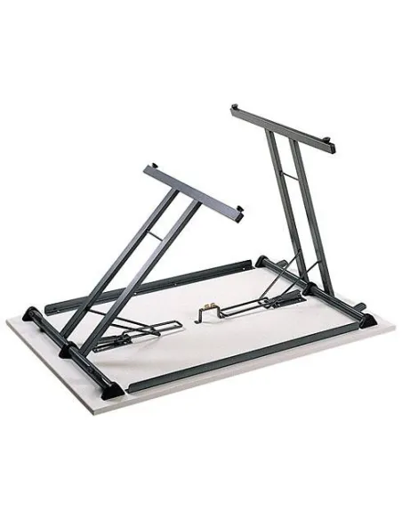 Mesa plegable apilable multiusos 120 x 80cm Gris patas gris.