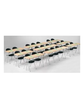 Mesa plegable formación para academias 120x40 haya