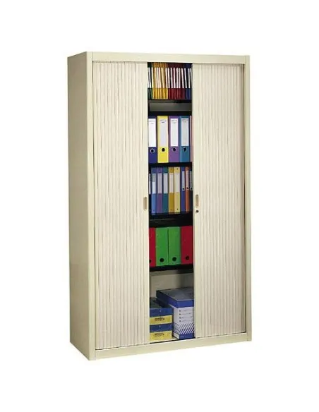 Estante metalico armario persiana clasico 120cm negro