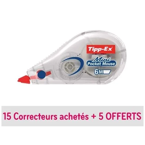 Lote 20 correctores cinta Tipp-ex pocket mouse