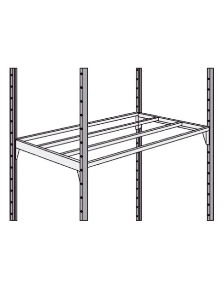 Pack 2 baldas estanteria industrial Pro 100x60