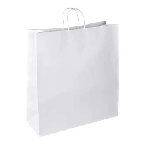 Bolsa kraft 35 + 14x44 cordon blanco