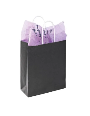 Bolsas kraft 35x14x40 cordon negro