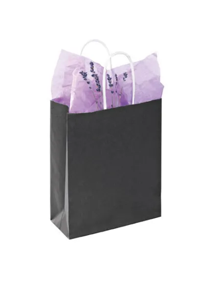Bolsas kraft 35x14x40 cordon negro