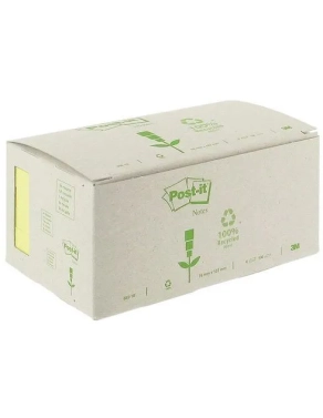 Bloc post-it 76x127mm reciclado amarillo