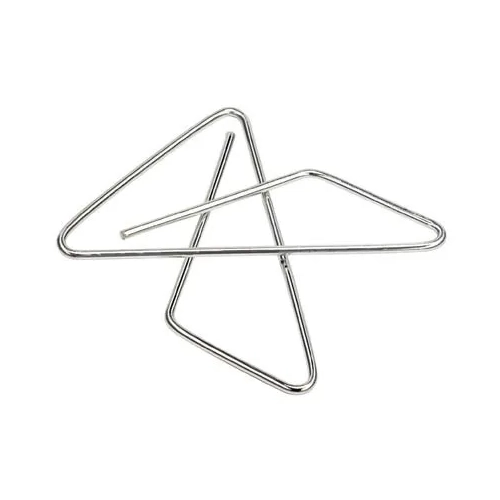 Caja 100 clips pajarita plata 48x53