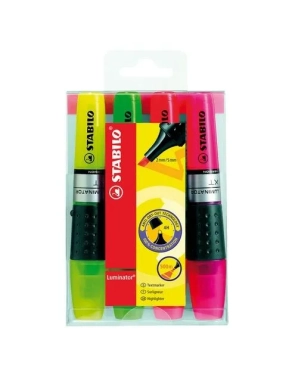 Estuche 4 rotulador fluorescentes Luminator surtidos
