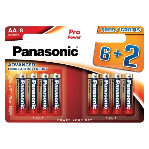 Blister 8 pilas (6+2) Pro Power (premium) LR6 AA