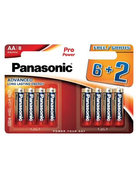 Blister 8 pilas (6+2) Pro Power (premium) LR6 AA