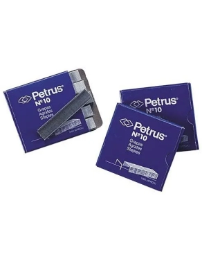 Caja 1000 grapas Petrus no 10