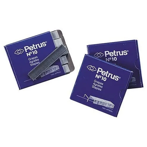 Caja 1000 grapas Petrus no 10